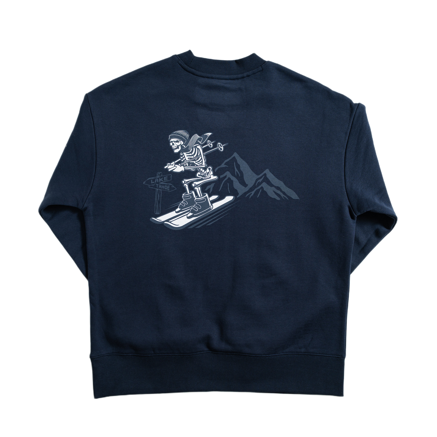 Lake Tahoe crewneck sweatshirt by SNO apparel with ski town design 