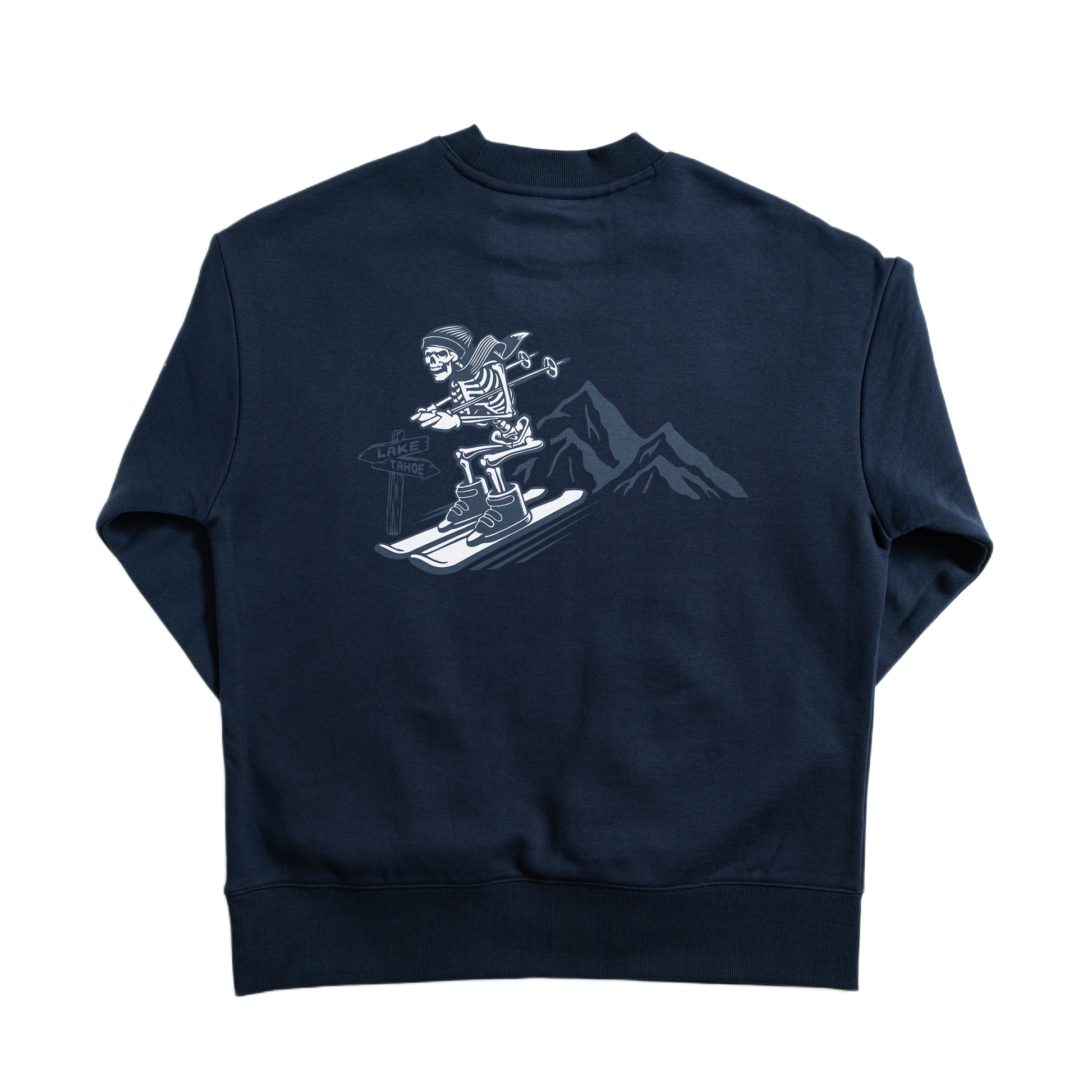 Lake Tahoe crewneck sweatshirt by SNO apparel with ski town design 