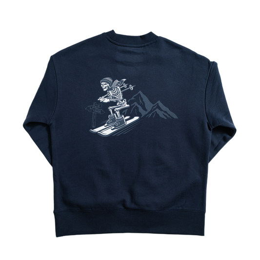 Lake Tahoe crewneck sweatshirt by SNO apparel with ski town design 